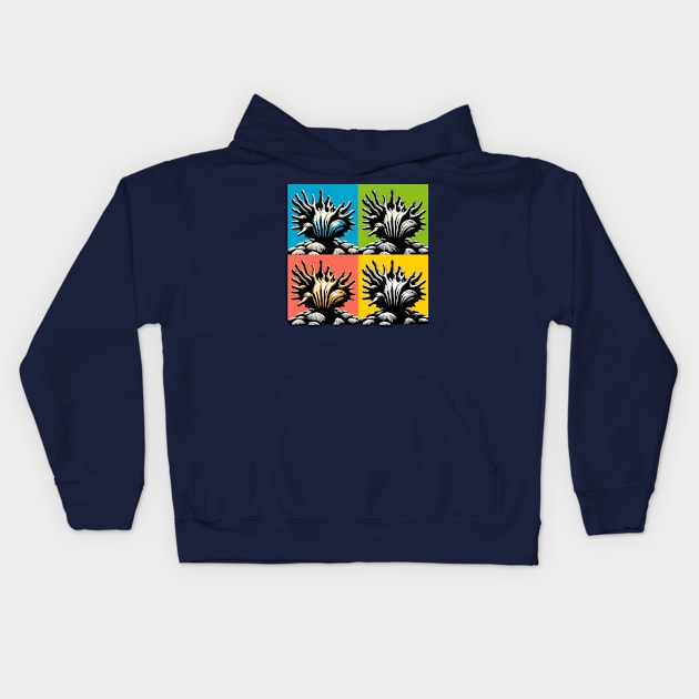 Pop Barnacle Sponge Art - Cool Underwater Kids Hoodie by PawPopArt